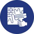 Brick wall plastering symbol